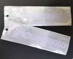 NEIGHBORHOOD ステッカー 2枚セット ネイバーフッド 白 ホワイト