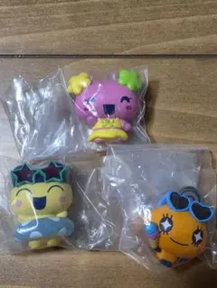 たまごっち みんなでバカンスフィギュア　まめっち&めめっち&ふらわっち
