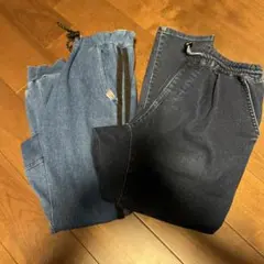 デニム風ボトムス　2本セット　130サイズ