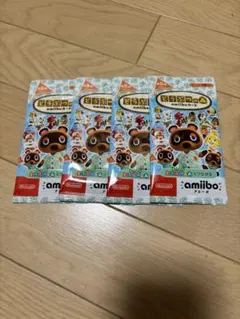 【新品未開封】どうぶつの森 amiibo アミーボ 第5弾 4パック