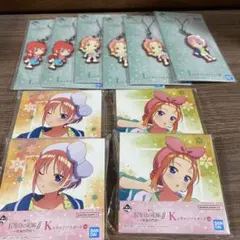 五等分の花嫁 一番くじ 祝福の門出 ラバーストラップ キャンパスボード