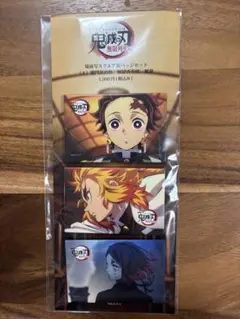 鬼滅の刃 無限列車編 場面写スクエア缶バッジセット　竈門炭治郎、煉獄杏寿郎、魘夢