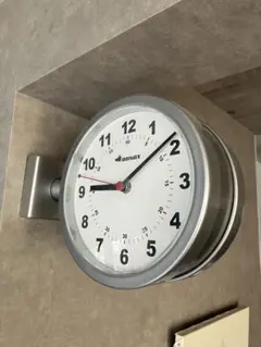 DULTON DOUBLE FACE CLOCK 170D SILVER