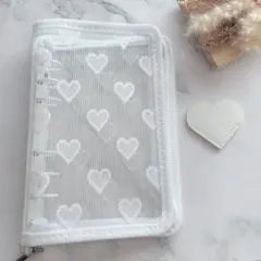 アクリルバインダー A6 韓国 貯金 リフィル ハート ブックマーク