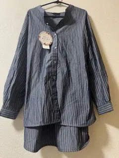 JEUNE MAMAN ジュネママン ゆるっとエレカジ ストライプ シャツ 新品