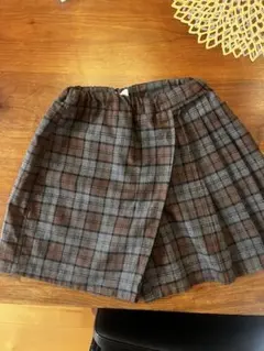 お値下げ☆b room 130cm ♡チェック柄キュロットスカート