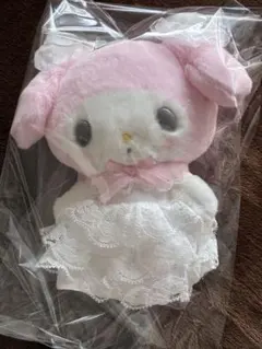 レディマイメロディ マイメロ　ホワイト　白　ぬいぐるみ　マスコット　ホルダー