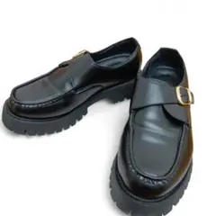 美品✩ shiki tokyo ハイソールボリュームローファー XS 皮靴