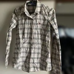 Burberry Blue Label チェック柄シャツ 38