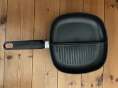 ノンスティック四角形フライパン グリル溝付き　ティファール