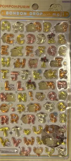 ボンボンドロップシール文字