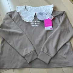 襟付きスウェット