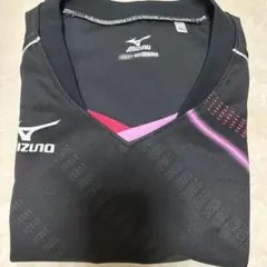 MIZUNO バレーボールシャツ ブラック ピンク 2XL