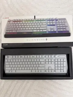Alienware CHERRY 510K ホワイト 有線キーボード 本体