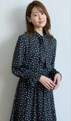 極美品♡ANAYI モノトーンモザイク ワンピース♡34サイズ - メルカリ
