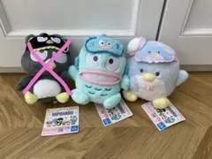 はぴだんぶい　おうちヘアバンドぬいぐるみ　ハンギョドン タキシードサム セット