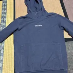adidas パーカー ネイビー