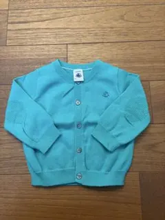 PETIT BATEAU カーディガン 12m/74cm グリーン