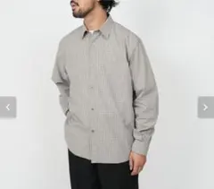 OVY Cotton Poplin Pin Check Wide Shirtsのサムネイル
