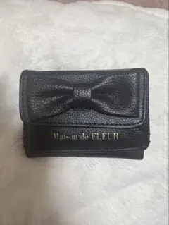 Maison de FLEUR ブラックカードケース