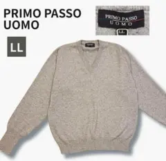 美品 PRIMO PASSO UOMO カシミヤ100 セーター LL グレー