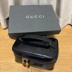 GUCCI バンブー ミニボストンバッグ ネイビー ビンテージ 7＊58 GUCCI バンブー ミニボストンバッグ ネイビー ビンテージ 7＊58 - メルカリ