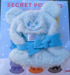 ディズニーストア　シークレットポンチョ　雪だるま　水色