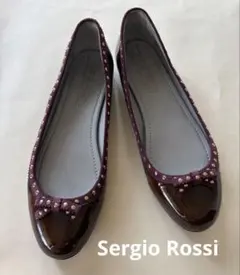 Sergio Rossi スタッズ エナメル　バレエシューズのサムネイル