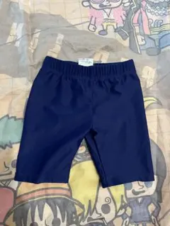 ベビー水着 ネイビー ストライプポケット
