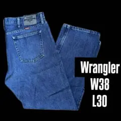 【美品】WRANGLER ジーンズ W38 濃紺 激太 USA規格 デニムパンツ