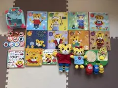 こどもちゃれんじぷち　しまじろうパペット・はなちゃん 知育玩具と絵本セット