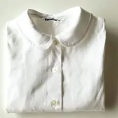 極美品！familiar 半袖シャツ 110cm ホワイト
