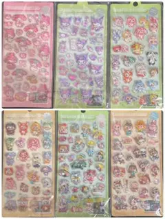 ボンボンドロップ 水シール ウォーターシール 立体 6枚セット