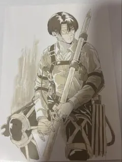 進撃の巨人 入場特典 ビジュアルカード ポストカード リヴァイ兵長