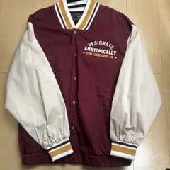 ボルドー/クリーム スカジャン