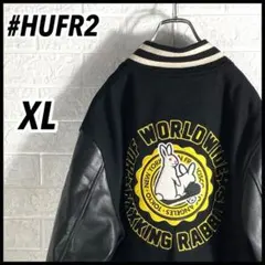 ★XL★HUF×FR2コラボ バック刺繍スタジャン VARSITY JACKET