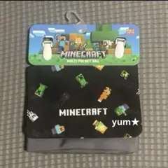新品タグ付き★マインクラフト　移動ポケット　クリップポケット　総柄
