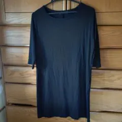 ZARA W&B カットソーワンピース ブラック S