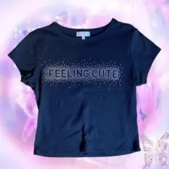 Tシャツ L 半袖 黒 Y2k acub キラキラ フロリダで購入