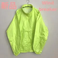 新品　蛍光イエロー選挙ジャケット　ウィンドブレーカー　防風男女兼用フリーサイズ