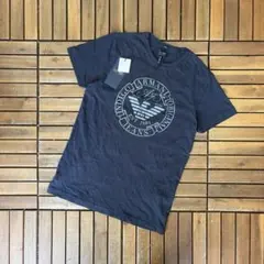 未使用 ARMANI JEANS ビッグロゴプリント クルーネック Tシャツのサムネイル
