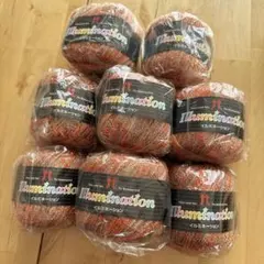 ハマナカ　イルミネーション　アクリル86%ポリエステル14% 25g 8玉