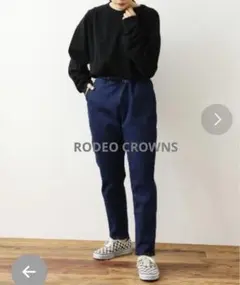 RODEO CROWNS WIDE BOWLデニムパンツ インディゴ