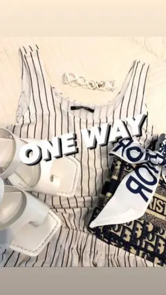 ONE WAY オールインワン　ガウチョパンツ