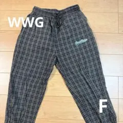 チェック柄 ワークパンツ