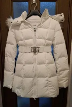 GYDA ホワイトダウンジャケット 2WAYロゴ ZIPダウンコート[品番：MKSW0053600]｜GYDA（ジェイダ