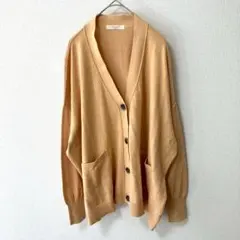 【ショコラフィネローブ】✨良品✨カーディガン オーバーデザイン 羽織り 綿100