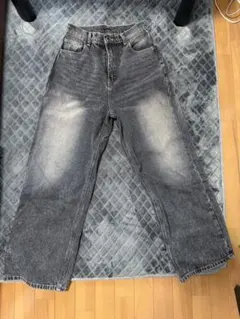 grl ハイウエストフレアデニムパンツ