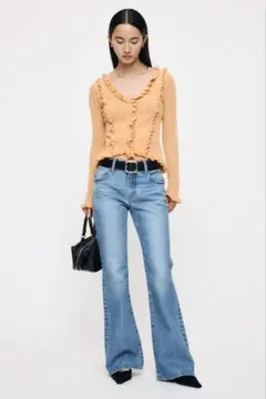 美脚✨MOUSSY フレアデニムパンツ 26インチのサムネイル