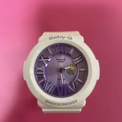 Baby-G CASIO 腕時計 ホワイト/パープル　（電池切れ）